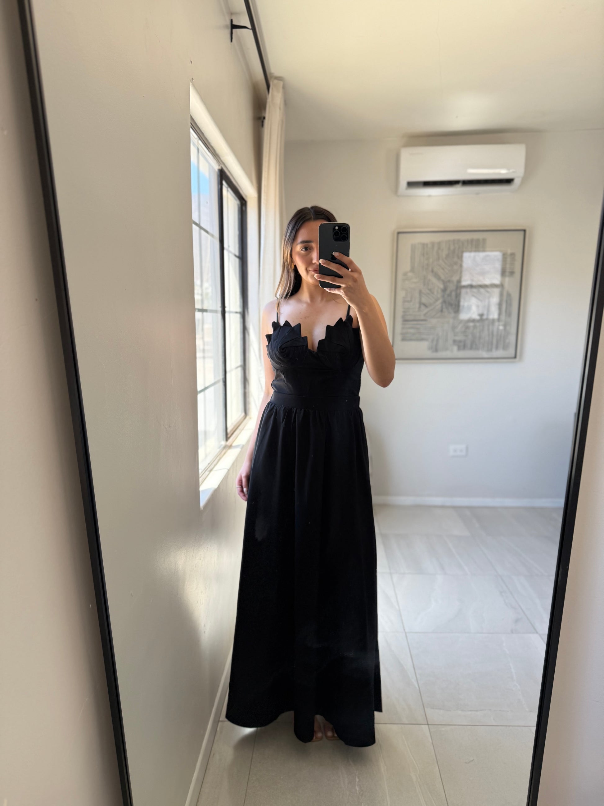 Shell Black Dress