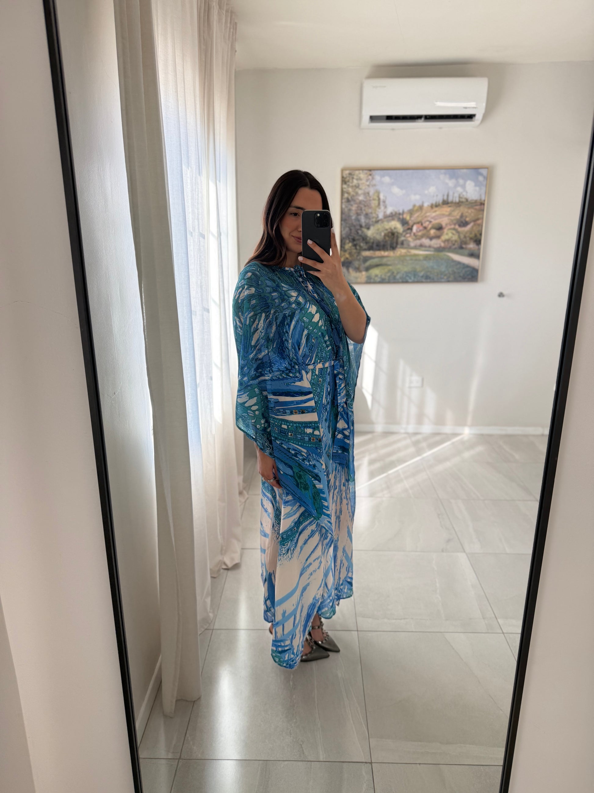 Blue Multi Caftan