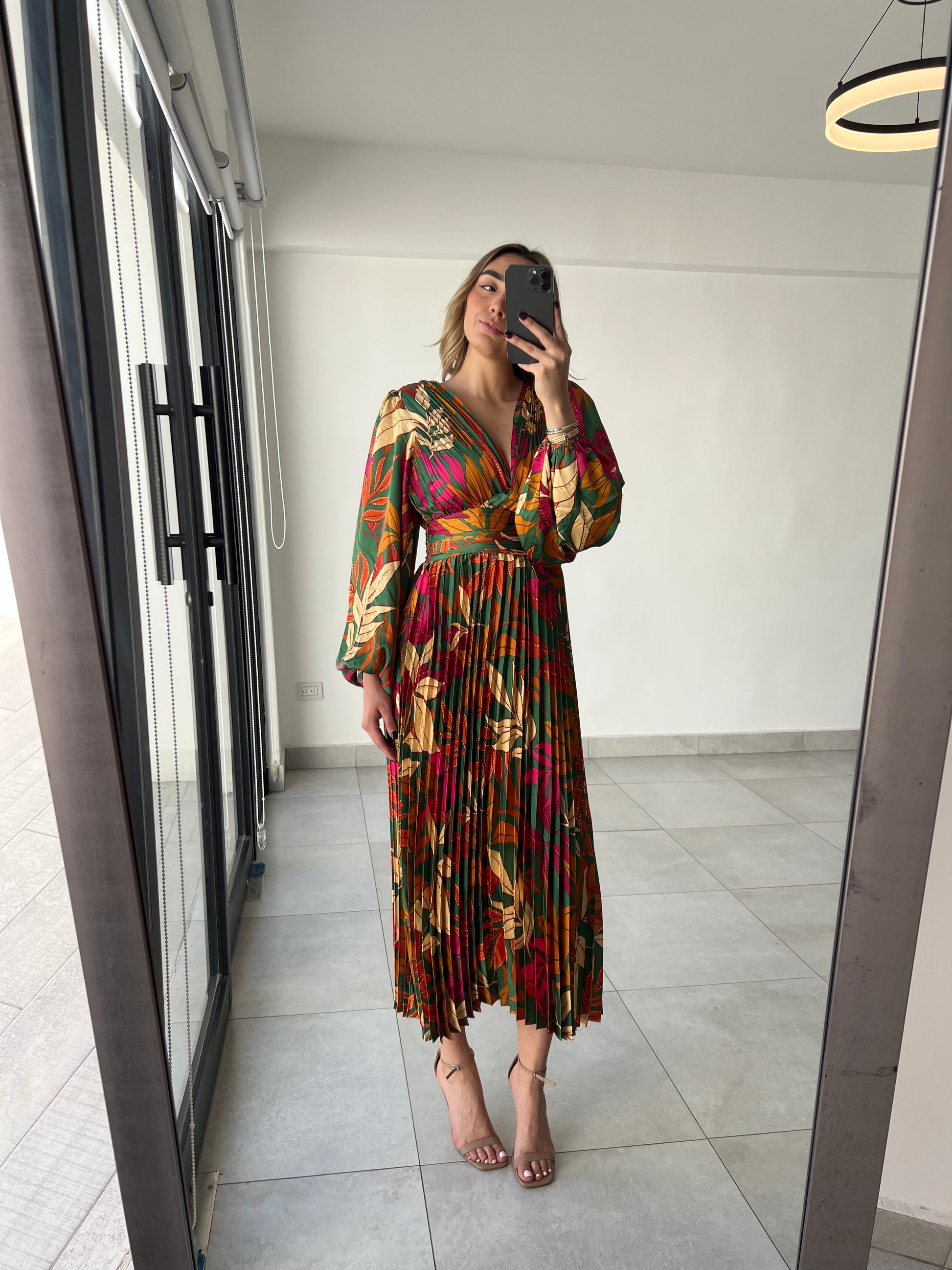 Vestido Floral Verde