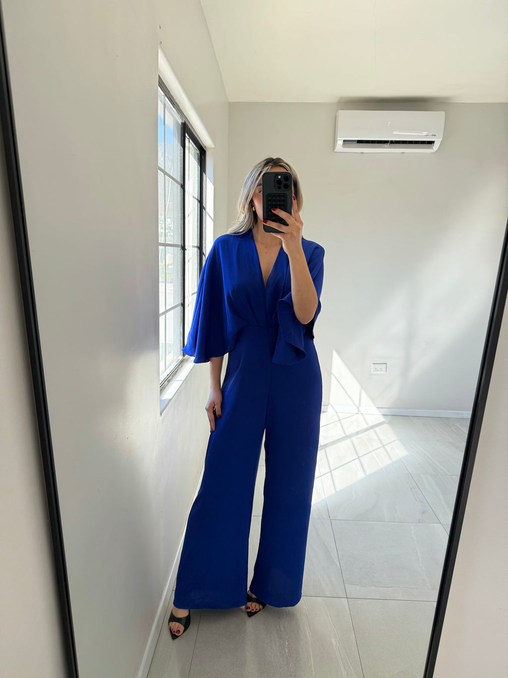 Silk Jumpsuit Azul