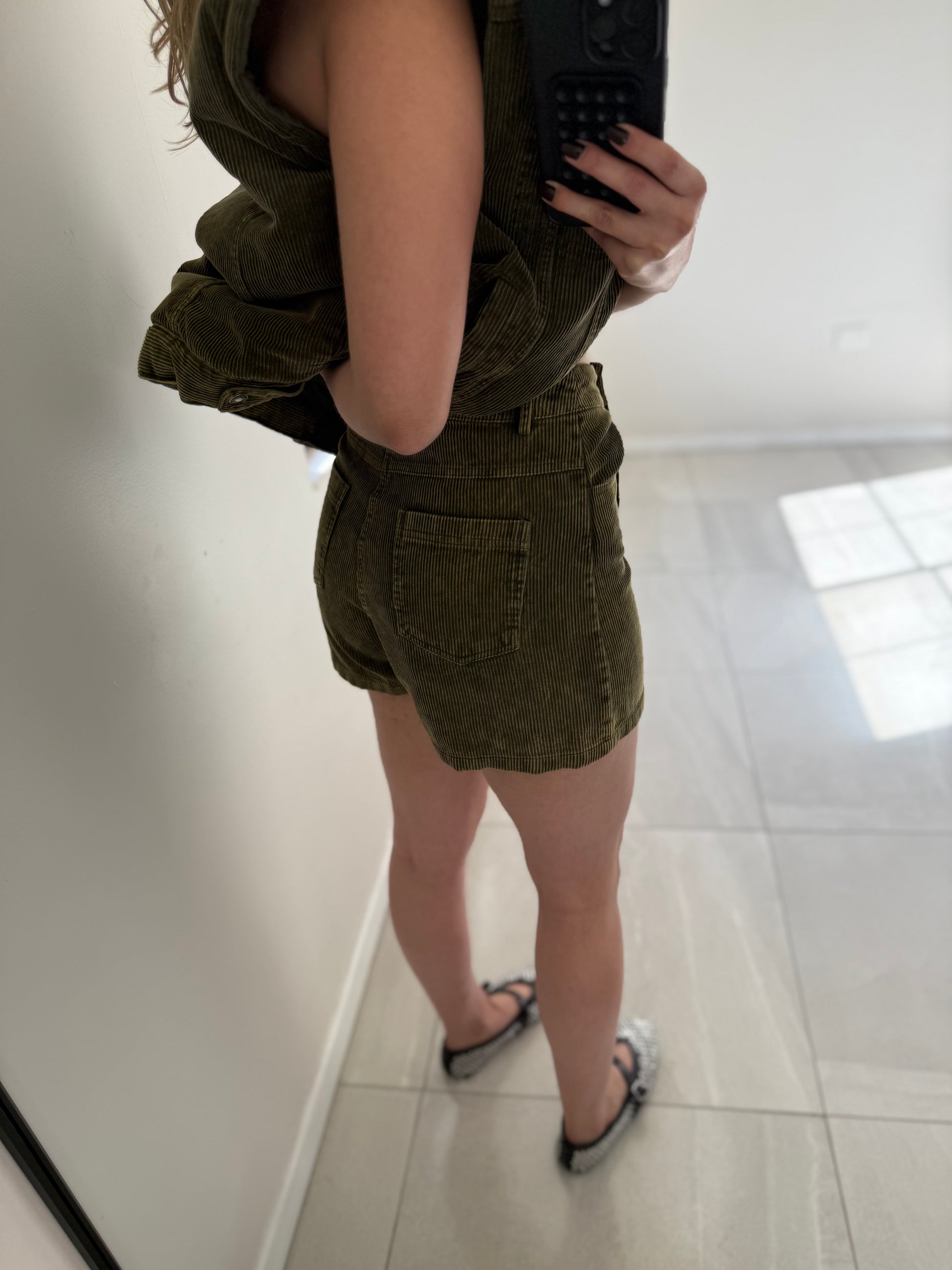 Corduroy Olive Set