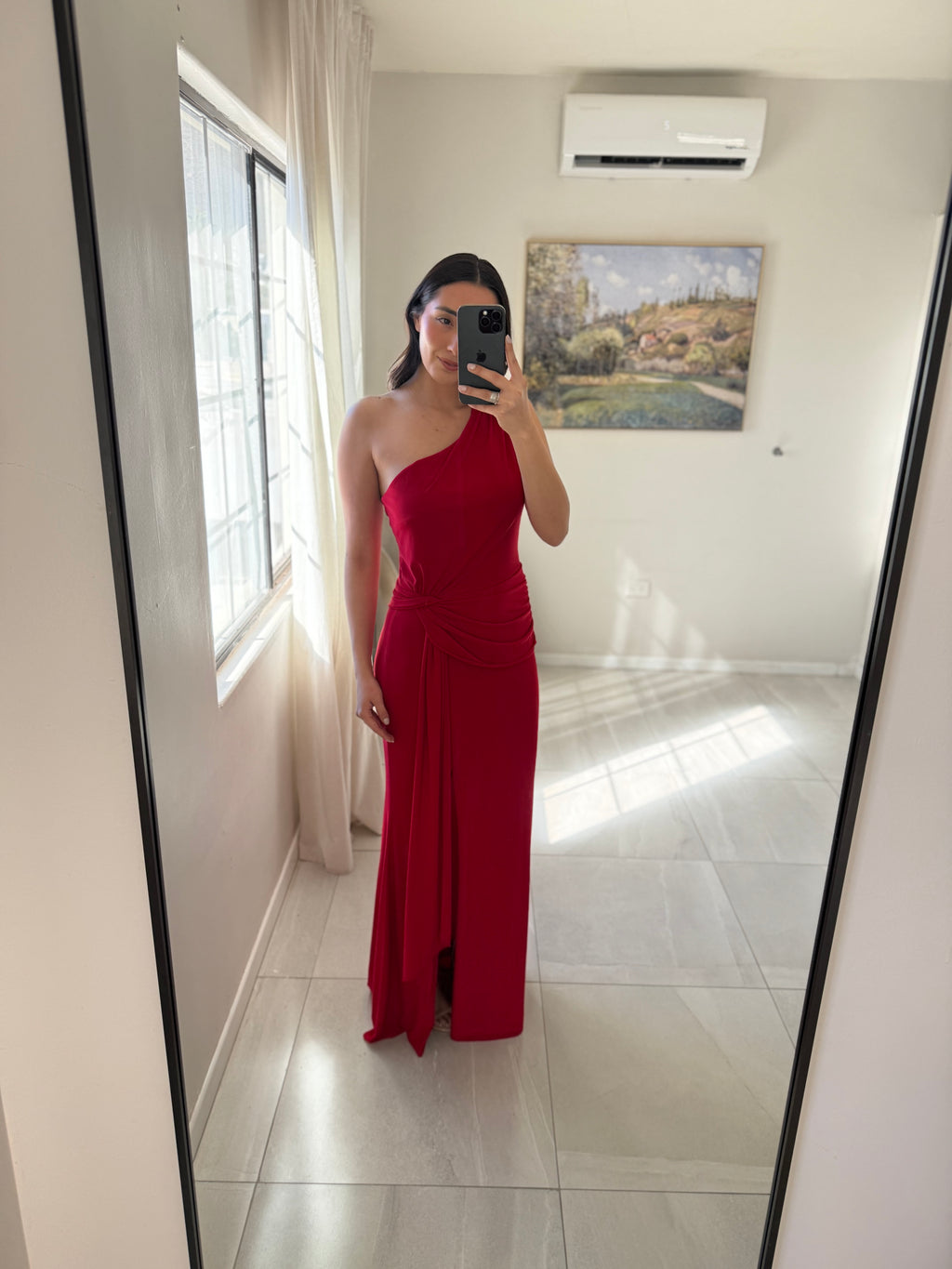 Xs Scape Red Maxi Dress