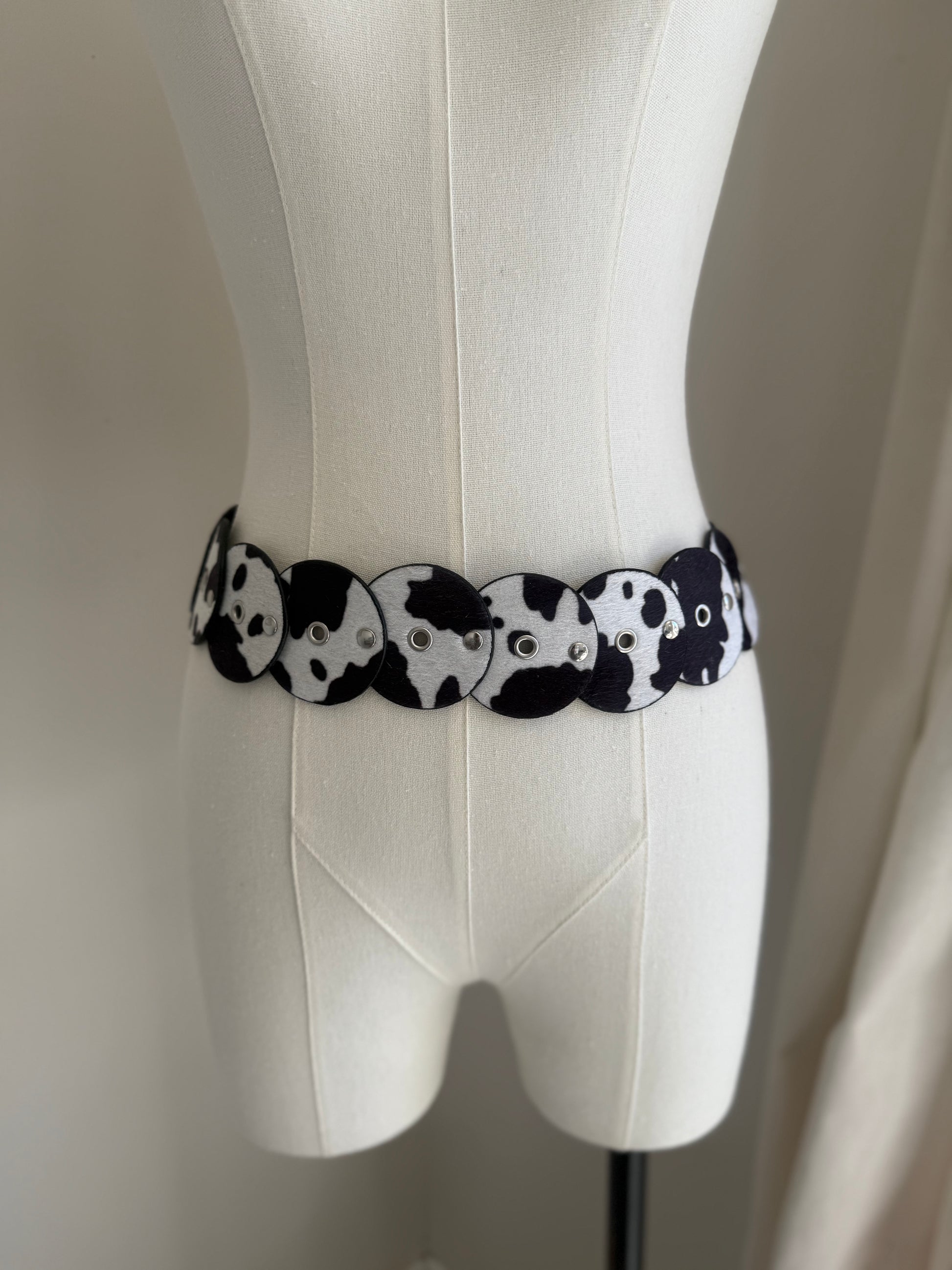 Cow Print Western Belt