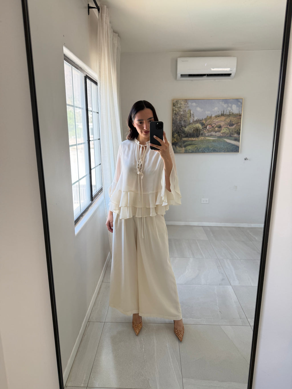 Natural Ruffle Set