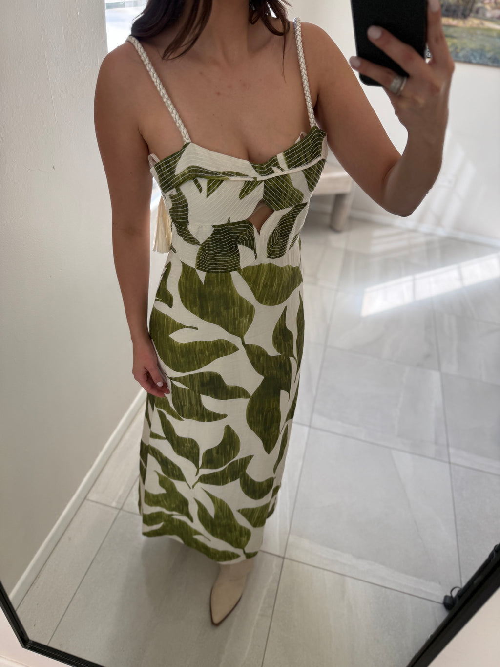 Tropical Midi Dress