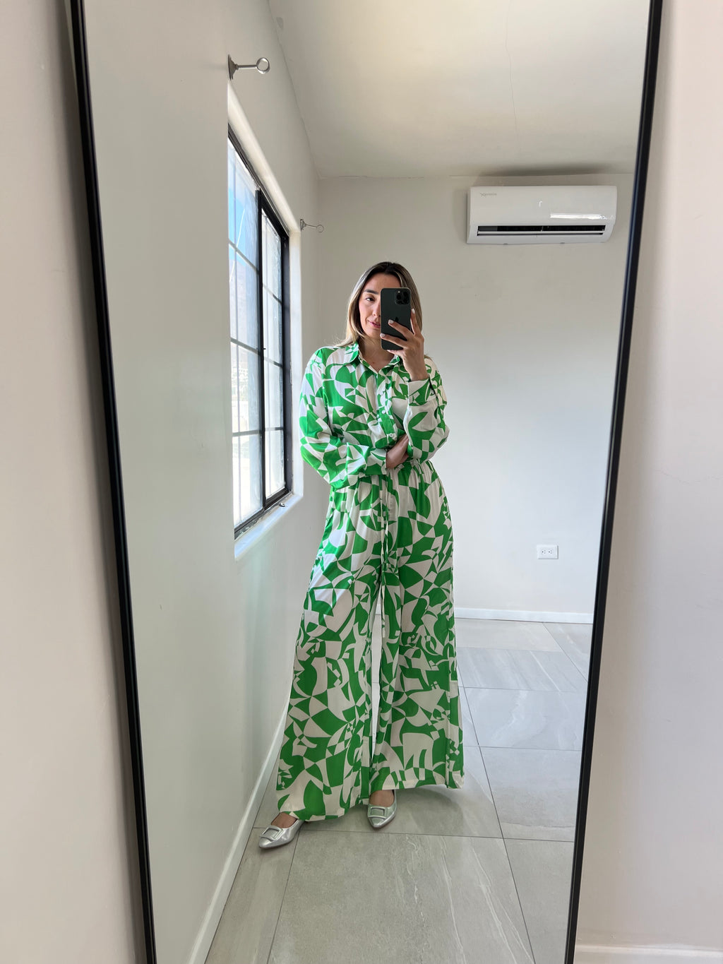 Woven Green Jumpsuit