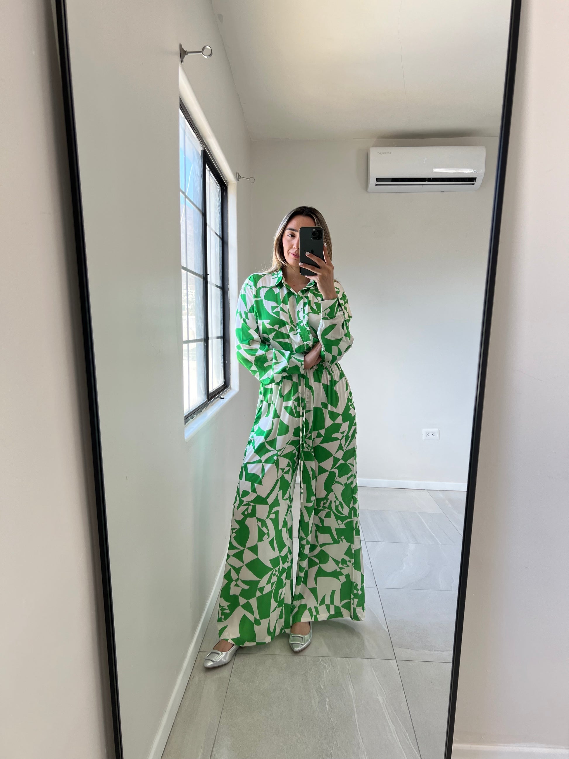 Woven Green Jumpsuit