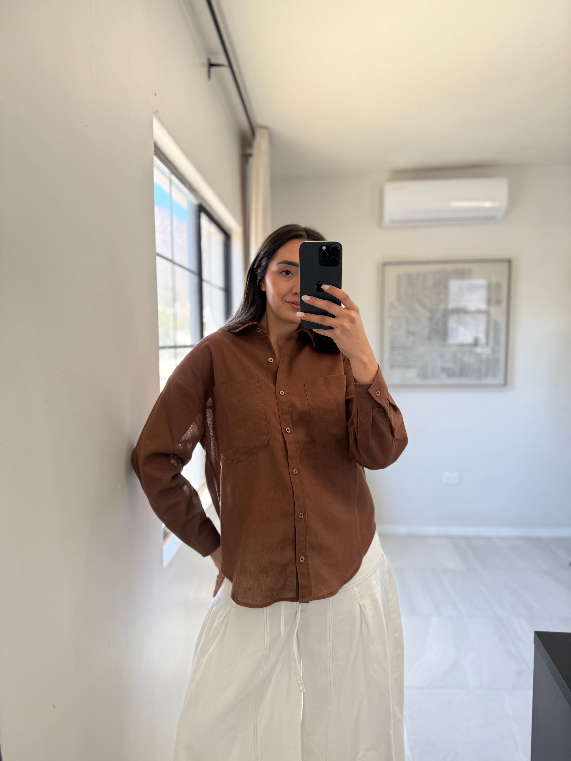 Chesnut Long Sleeve Blouse