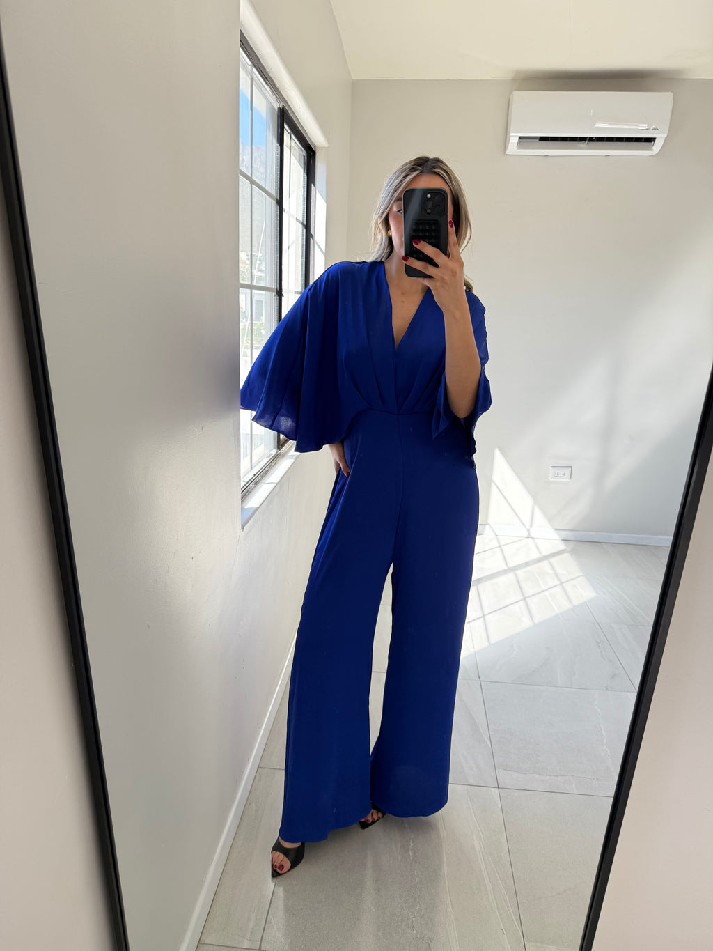 Silk Jumpsuit Azul