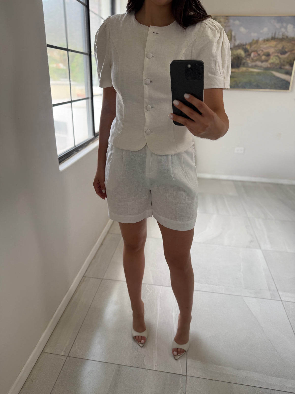White Bambina Short