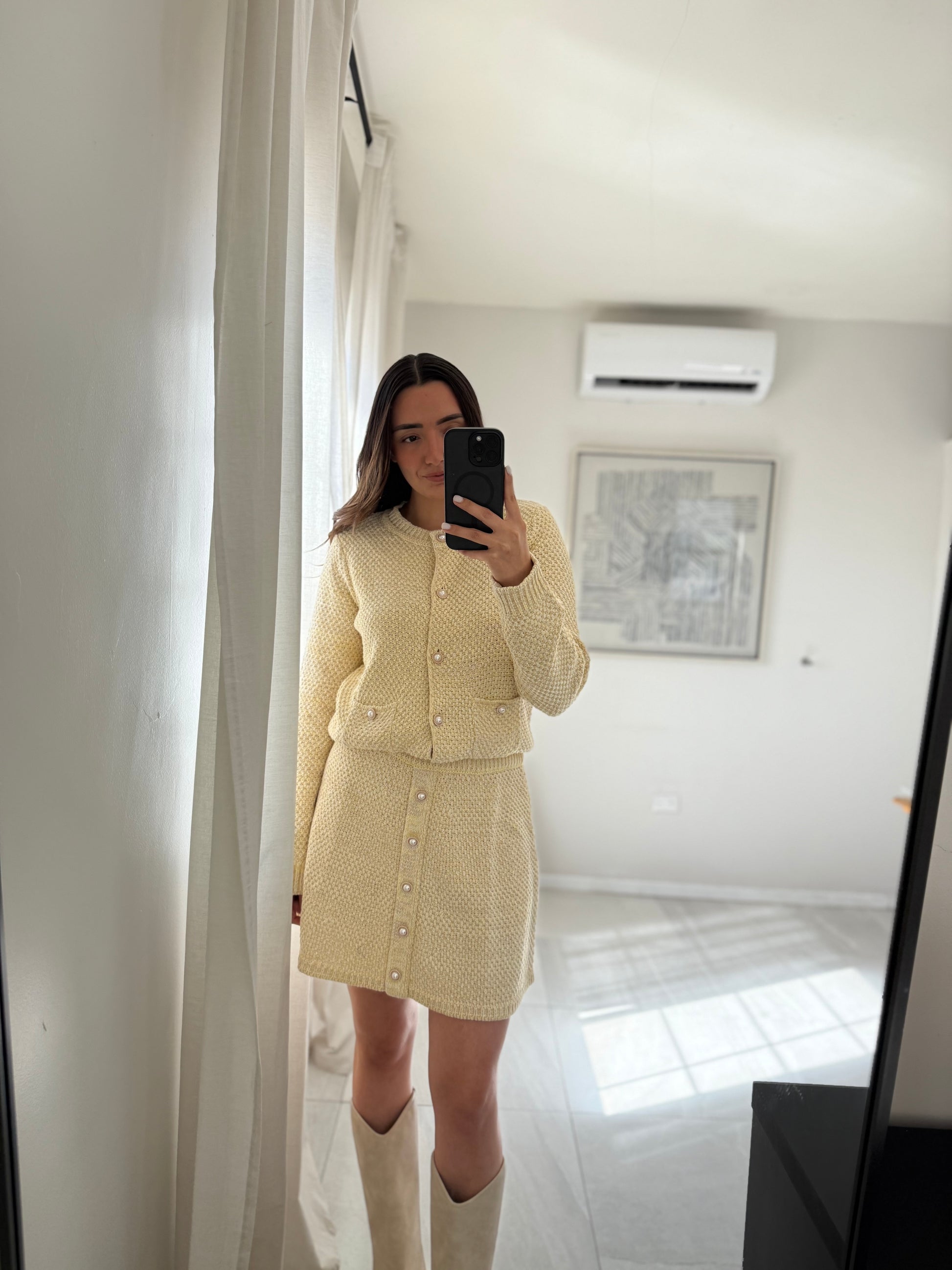 Skirt Set Knit Butter