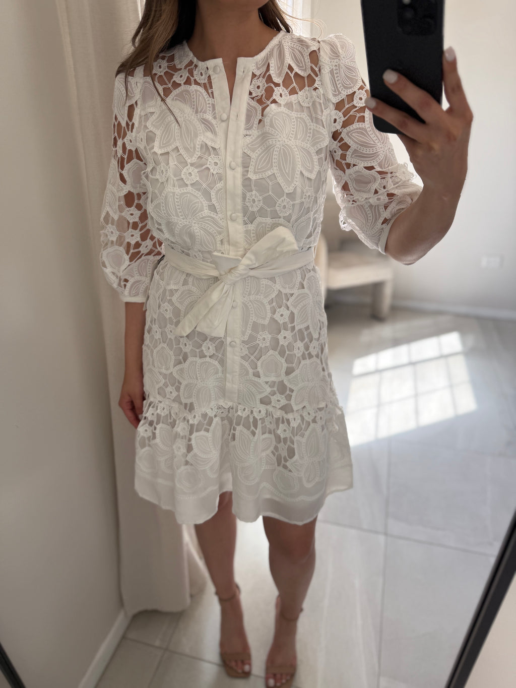 Off White Lace Dress