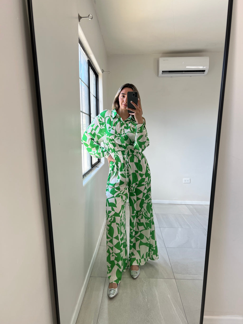 Woven Green Jumpsuit