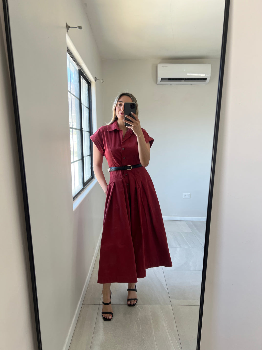 Wine Midi Dress