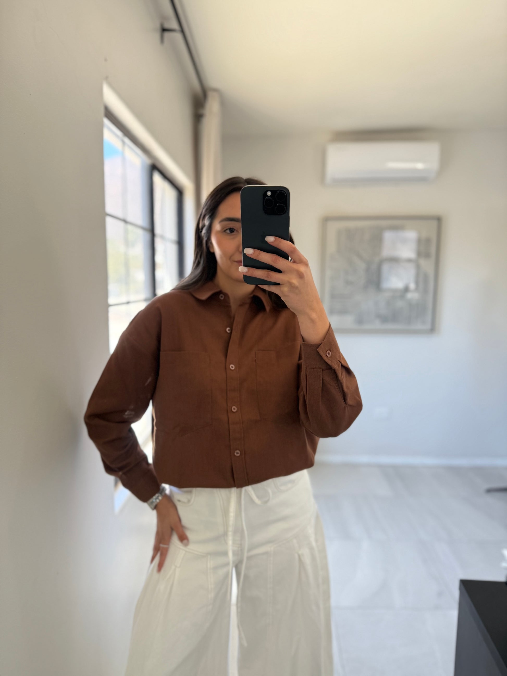 Chesnut Long Sleeve Blouse
