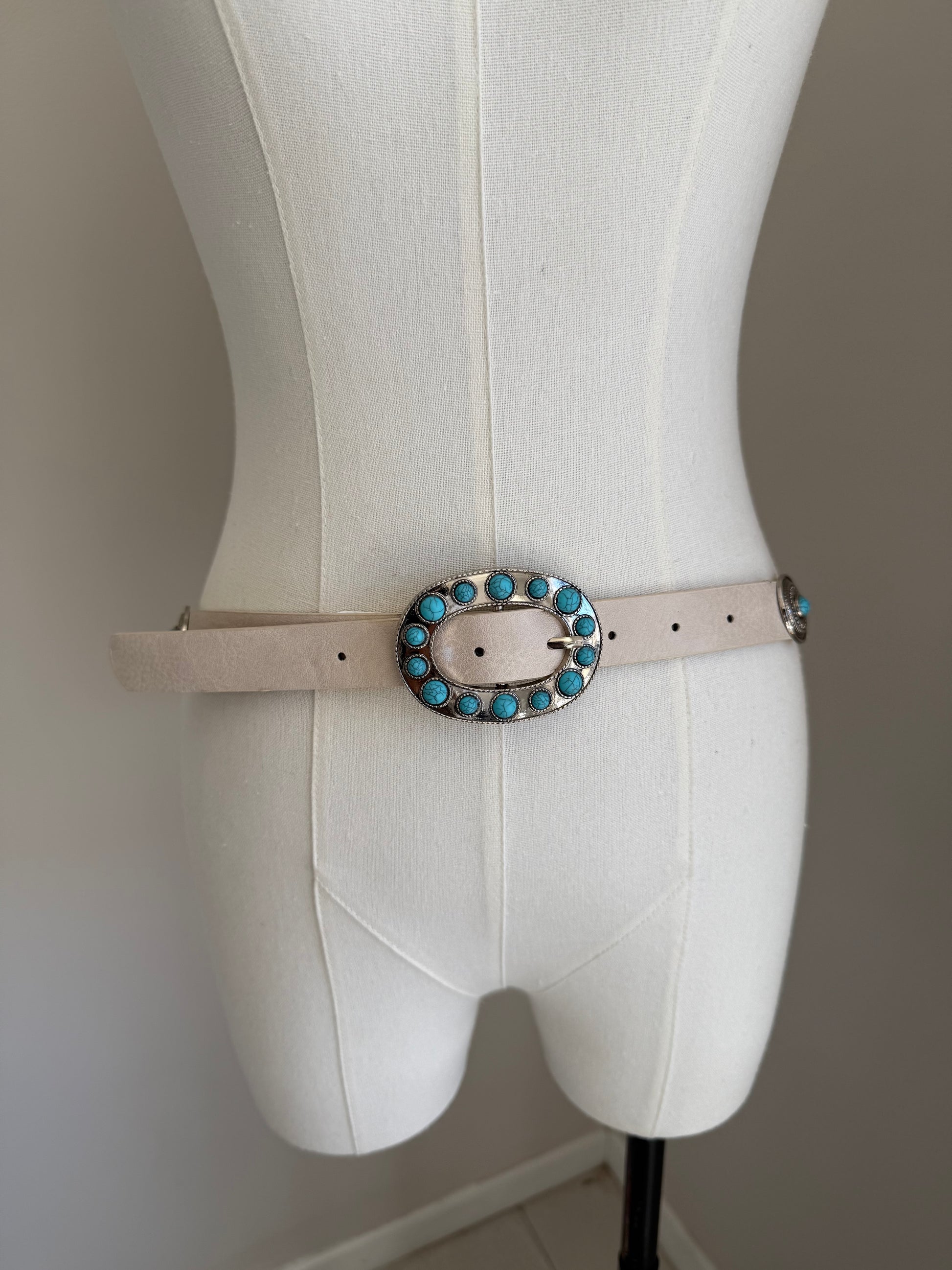 Cinturón Western Belt Hueso