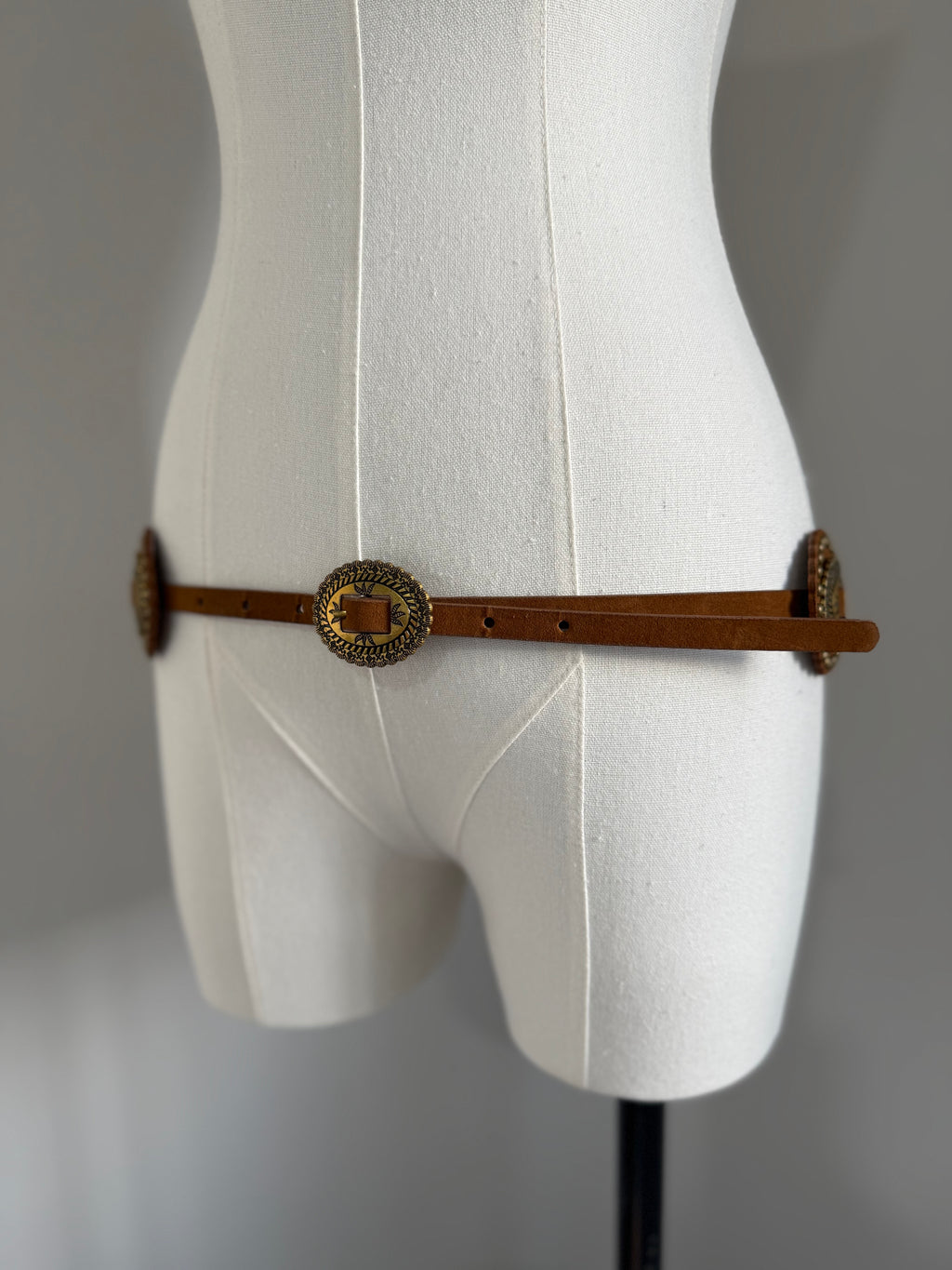 Cinturón Brown Gold Buckle