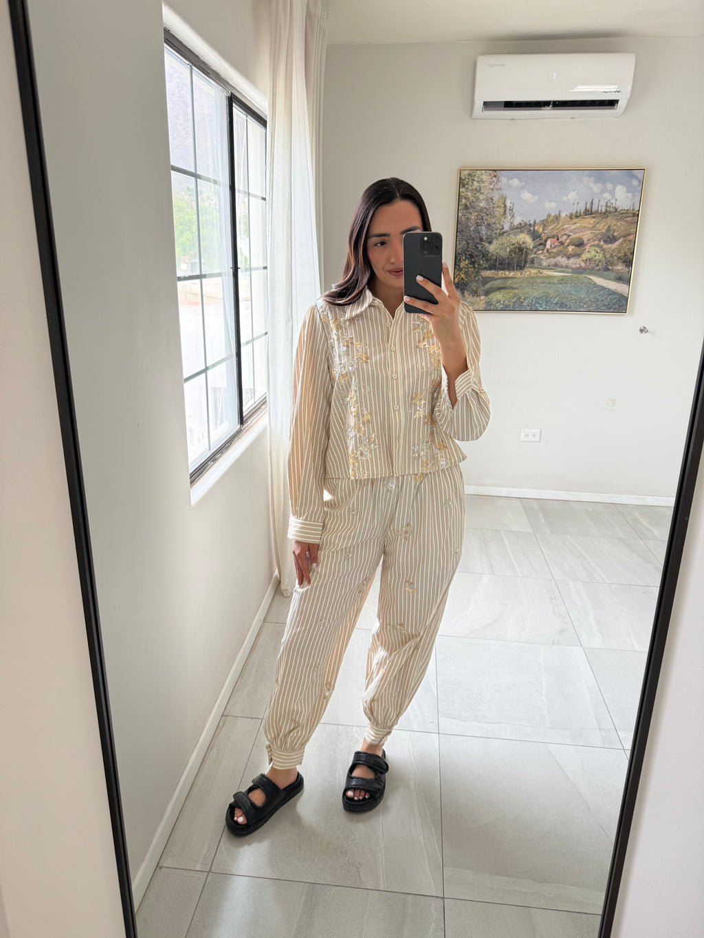 Popelin Embroided Set