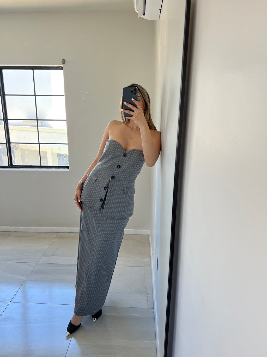 Striped Skirt Set