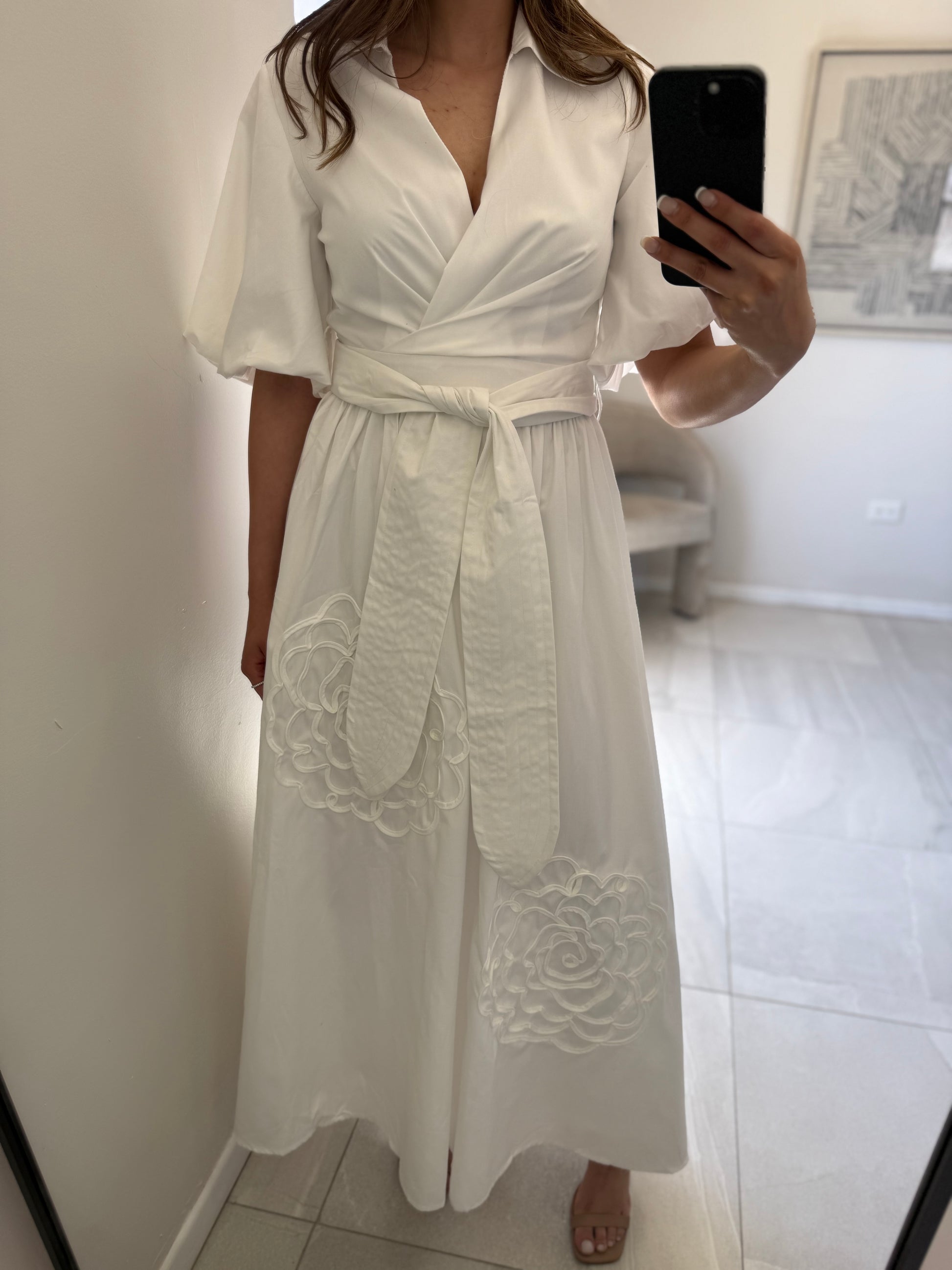 White Midi Lumi Dress