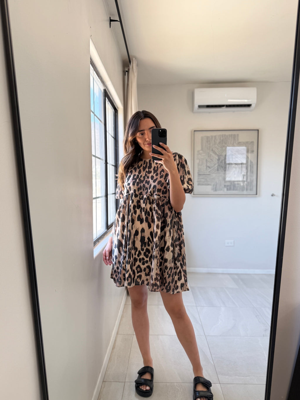 Mini Animal Print Dress