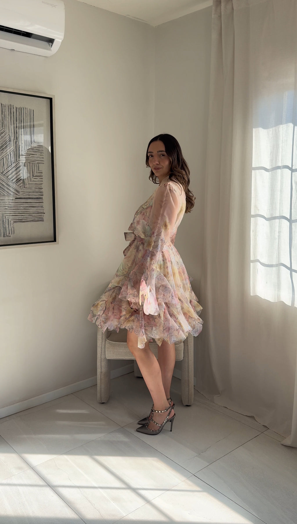 Flower Mini Pastels Dress
