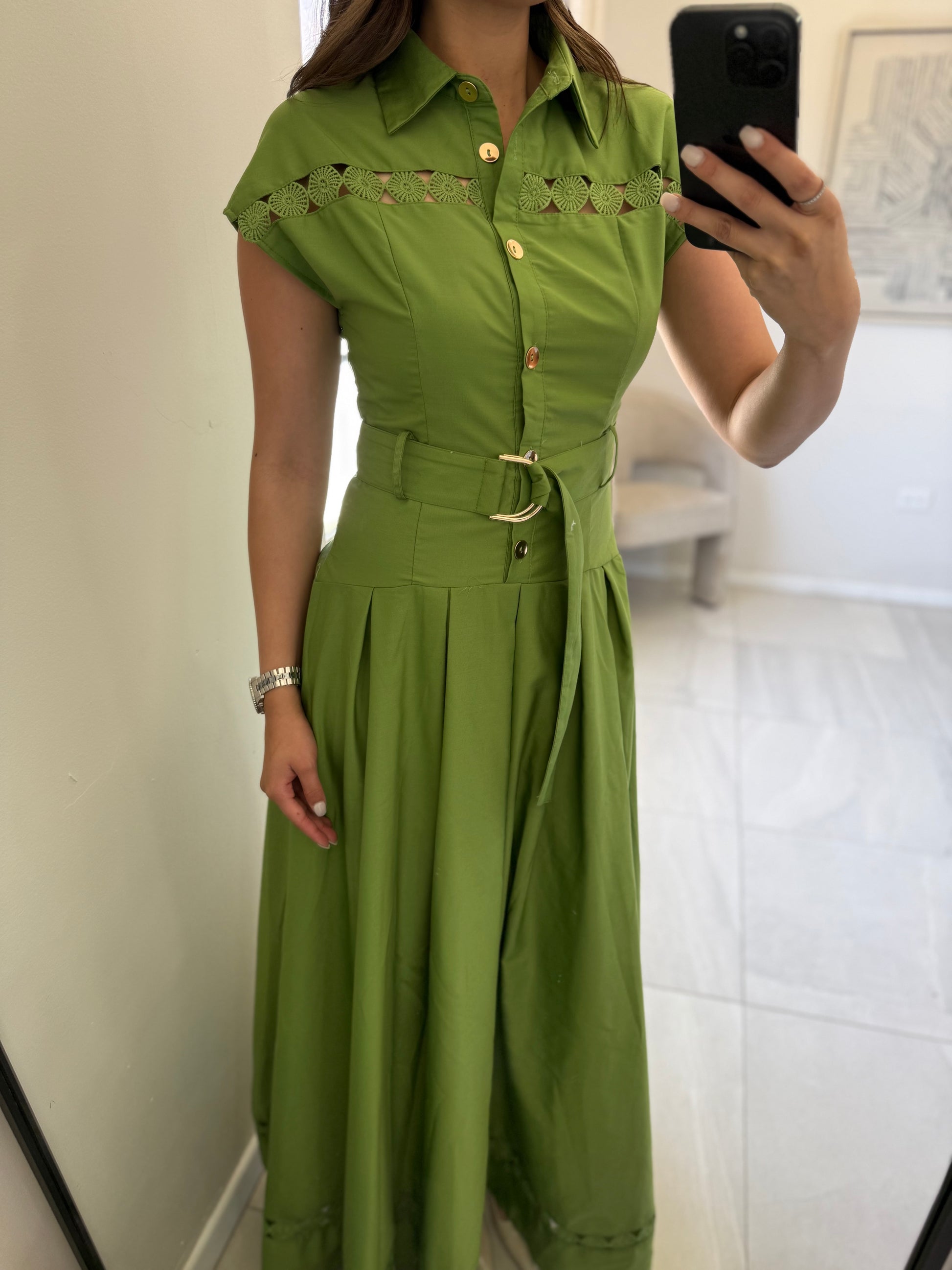 Green Chic Maxi Dress