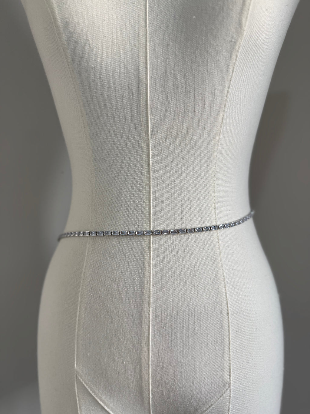 Silver Bagguette Belt