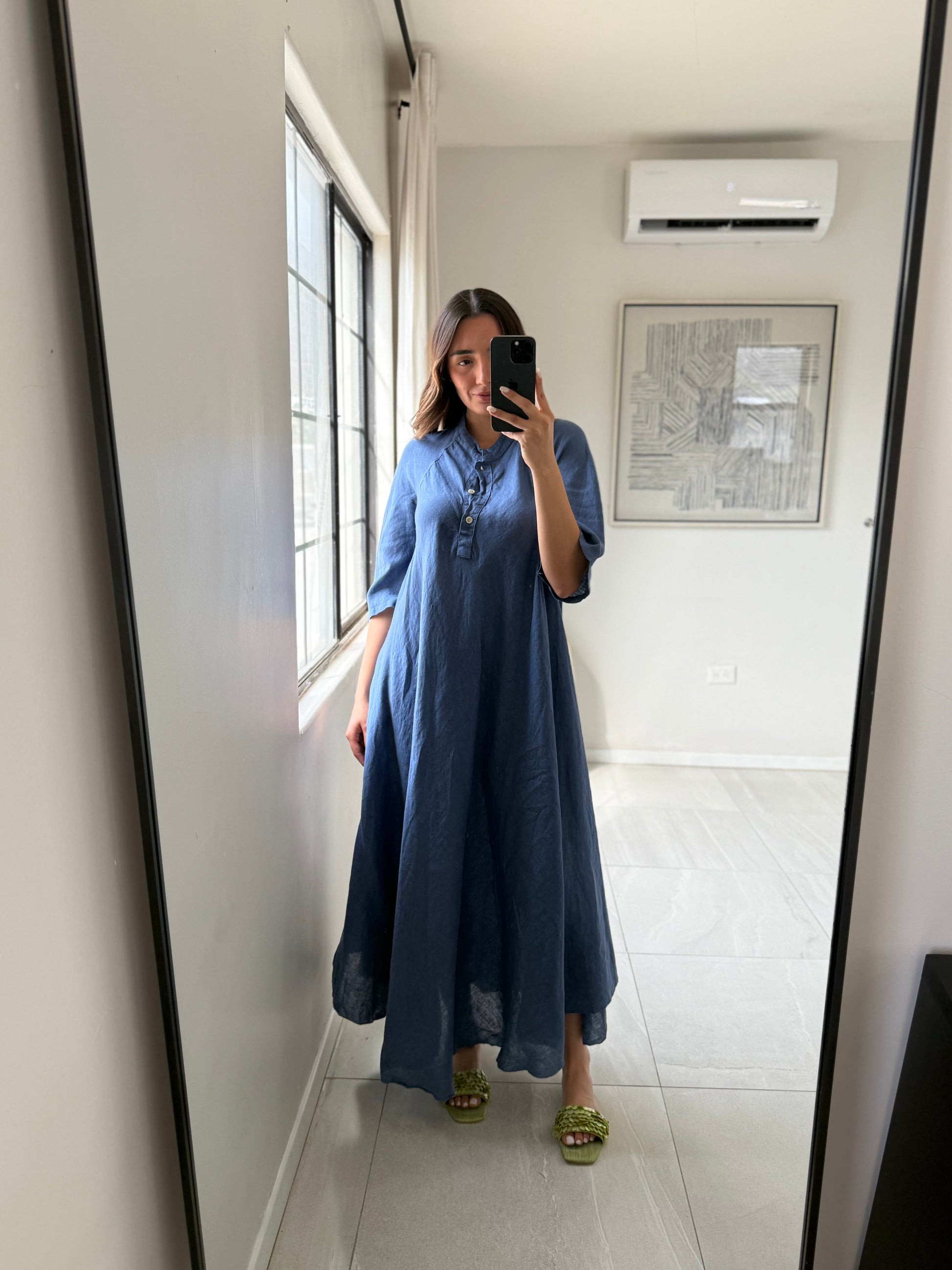 Slate Blue Maxi Dress