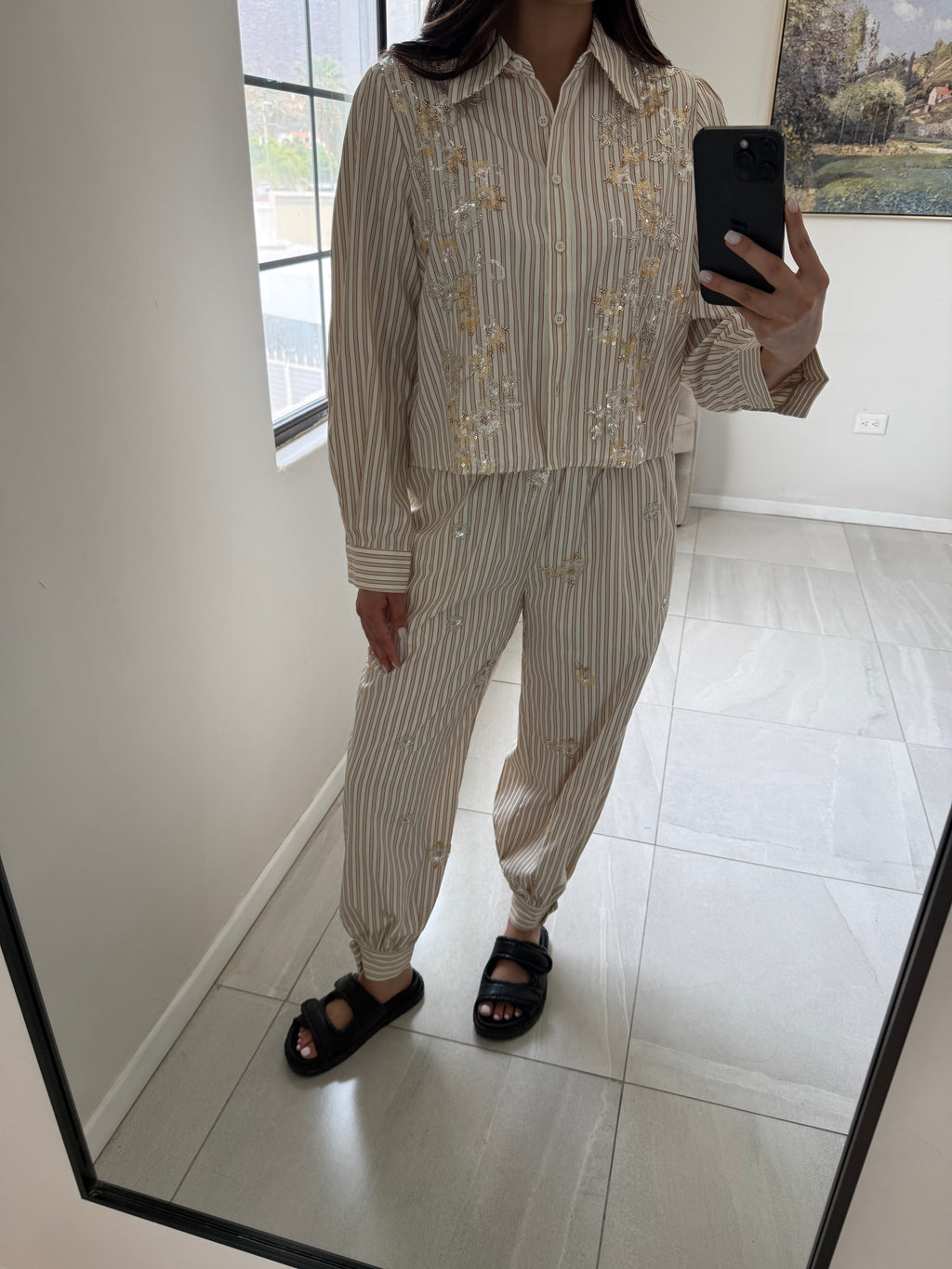 Popelin Embroided Set