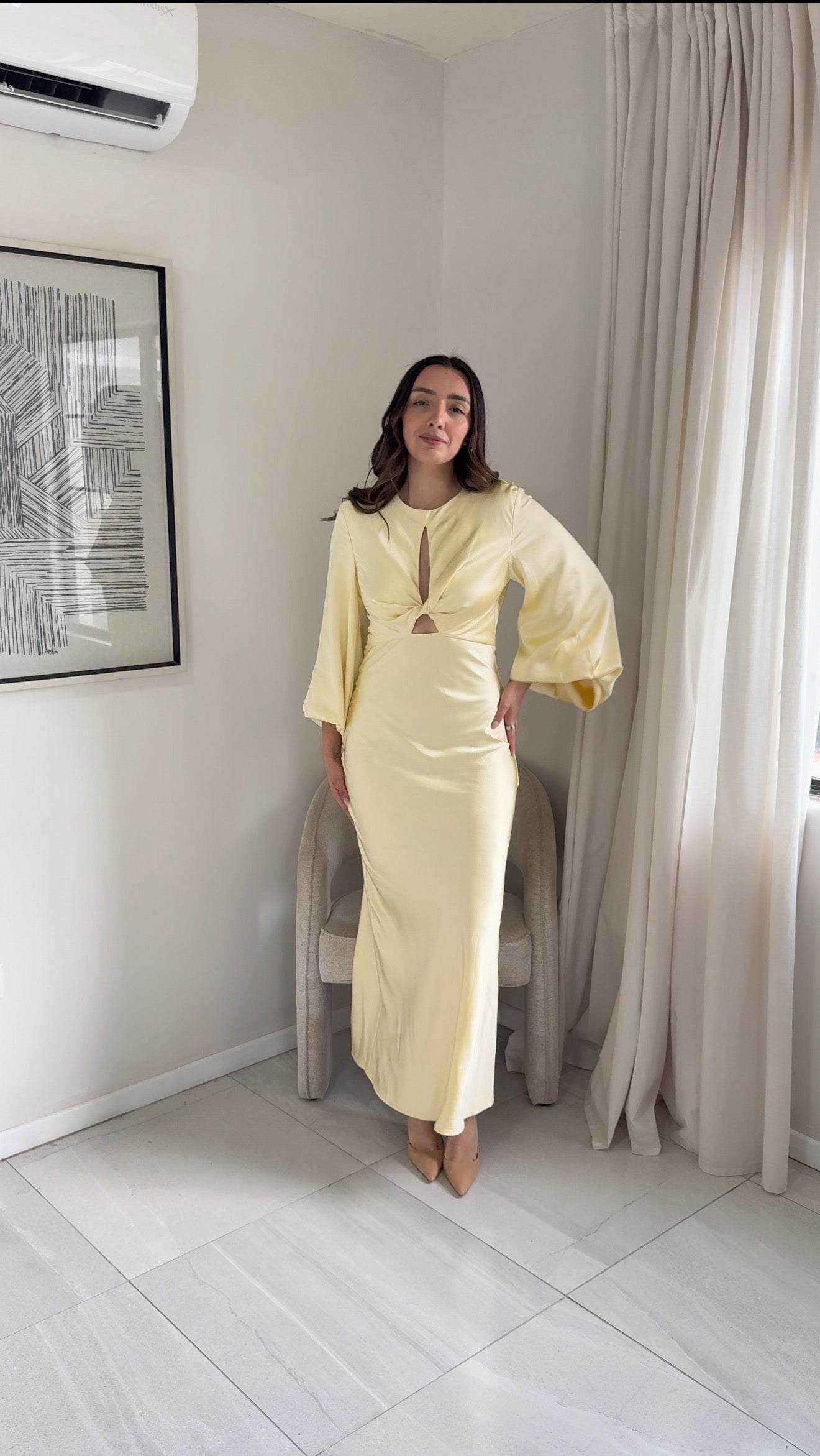 Vestido Lazo Amarillo