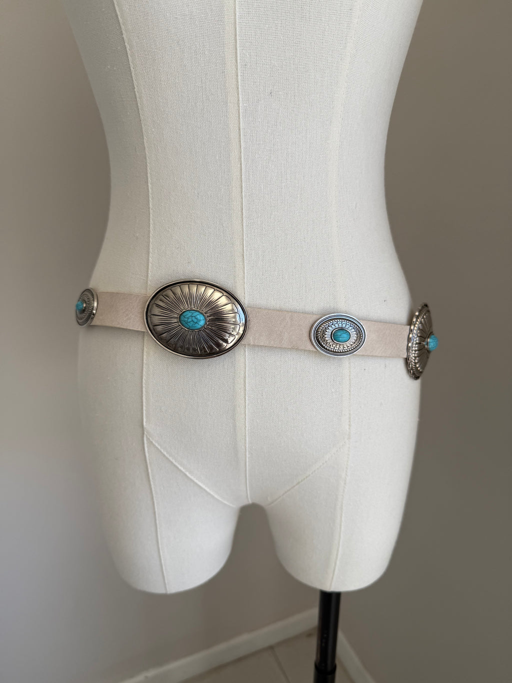 Cinturón Western Belt Hueso