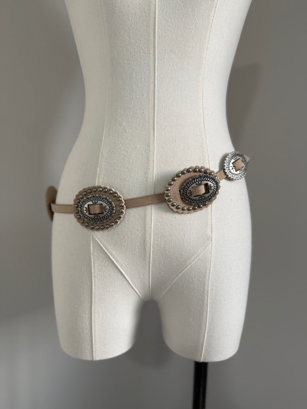 Cinturón Ivory Silver Buckle