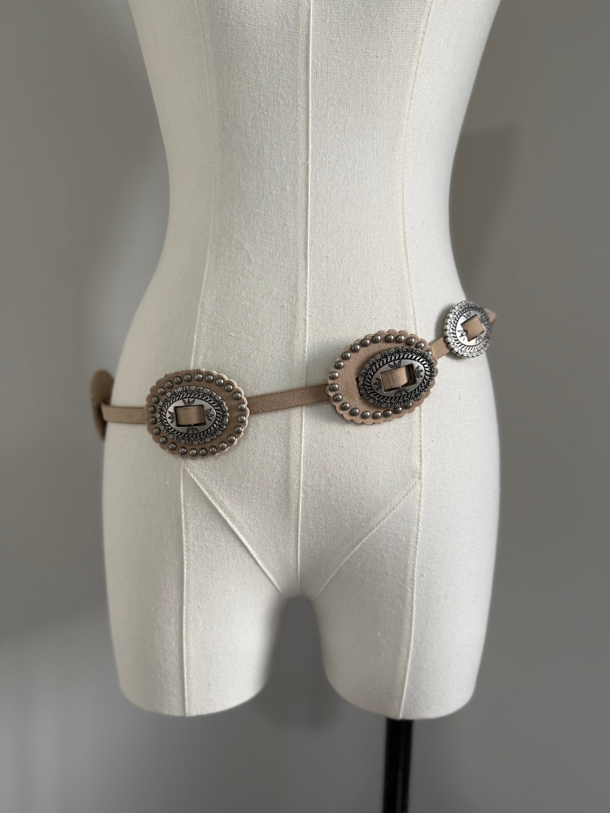 Cinturón Ivory Silver Buckle