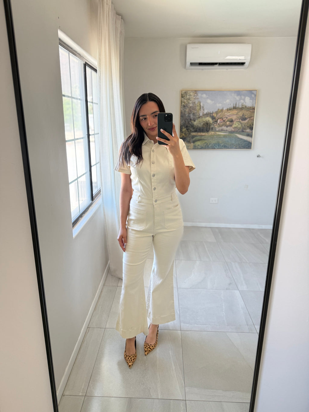 Ivory Cotton Jumpsuit