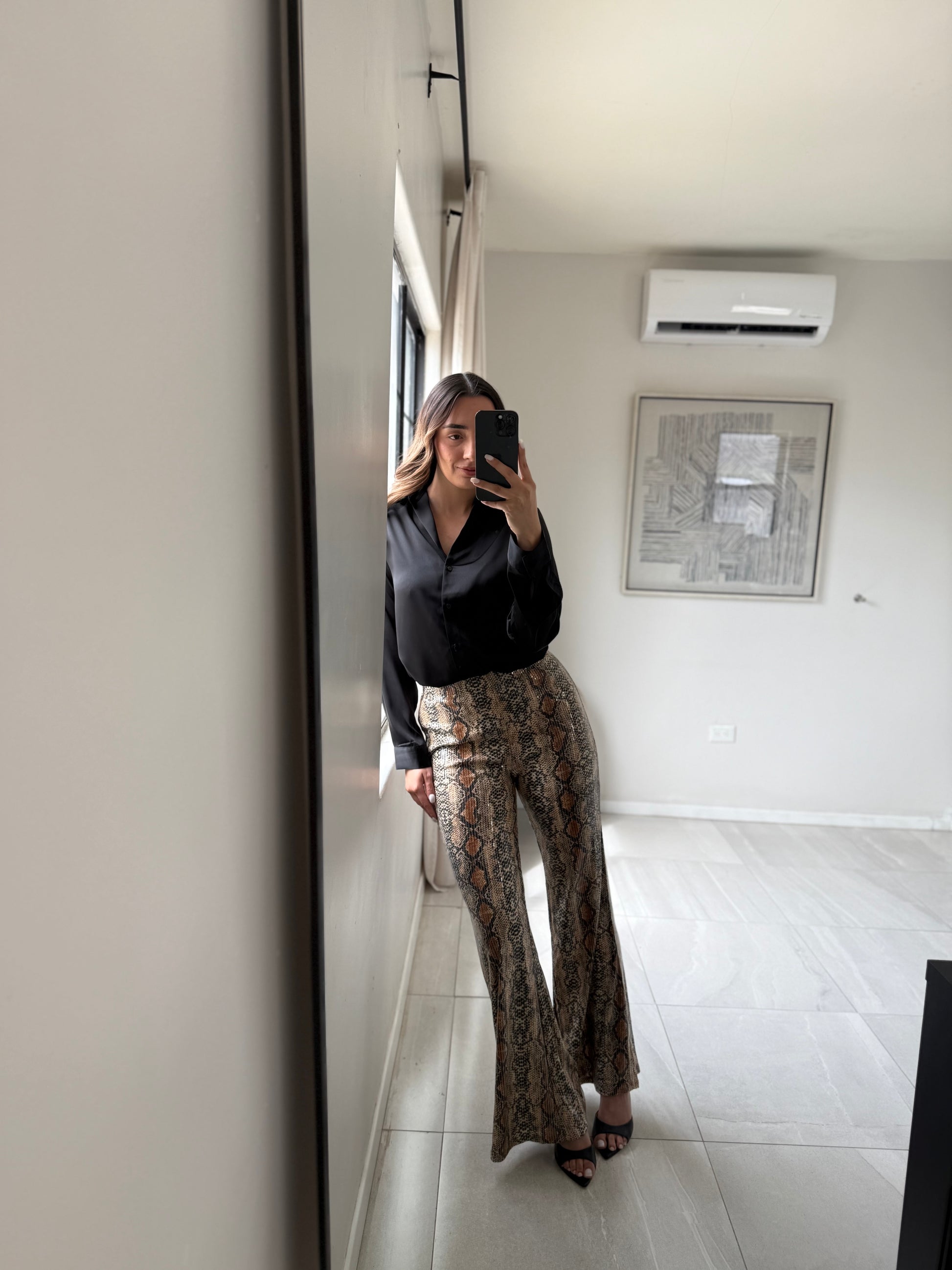 Blusa Satinada Black