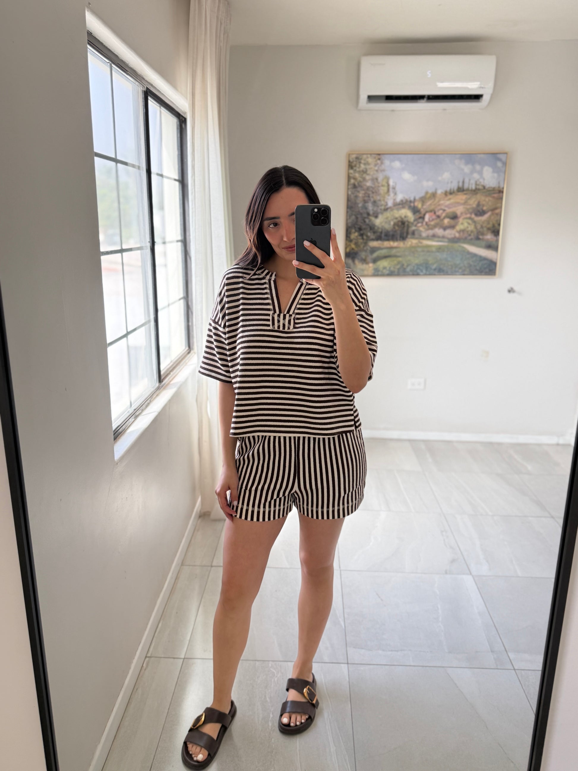 Set Stripe Brown