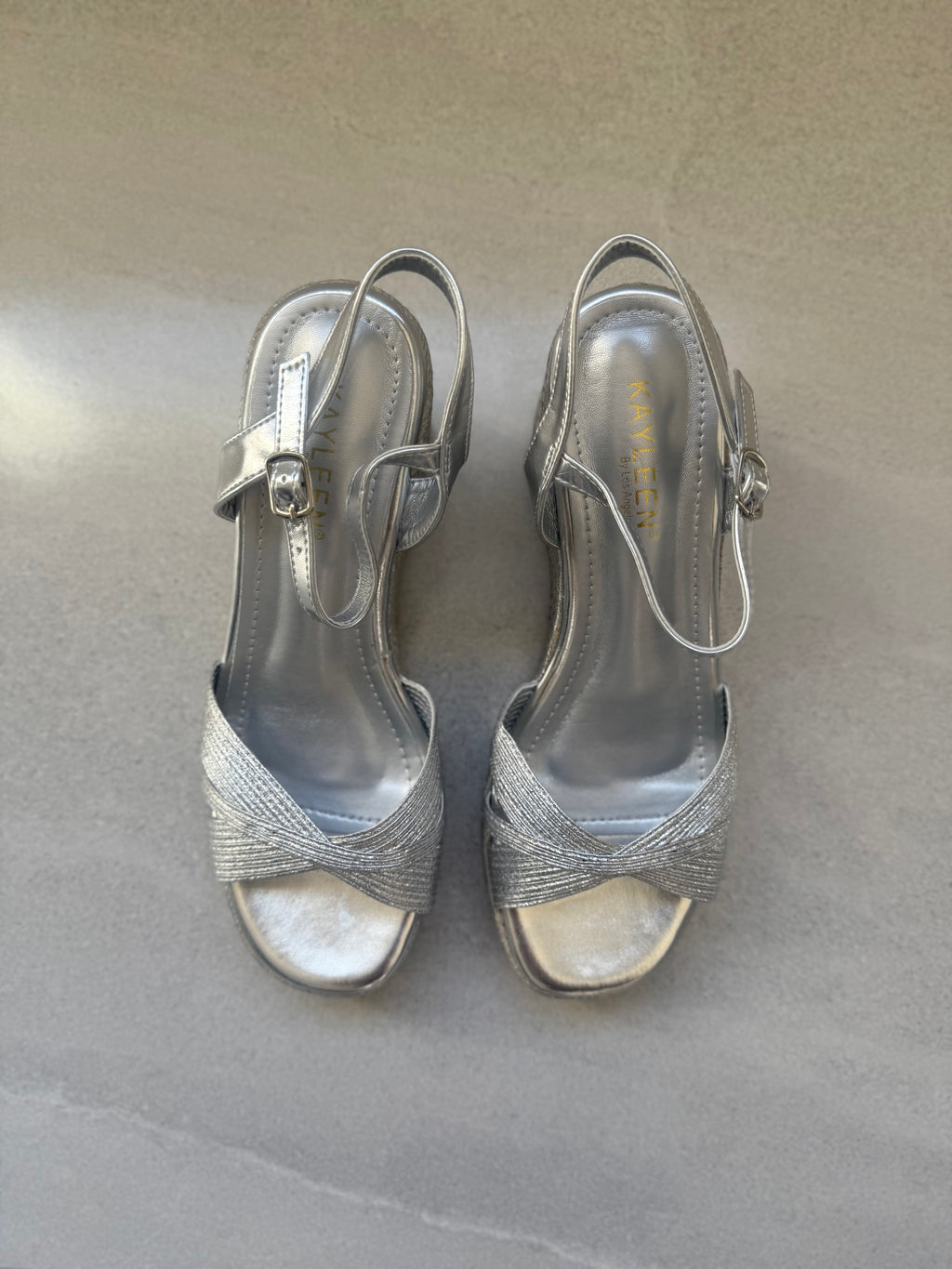 Zapato Tacon Plata