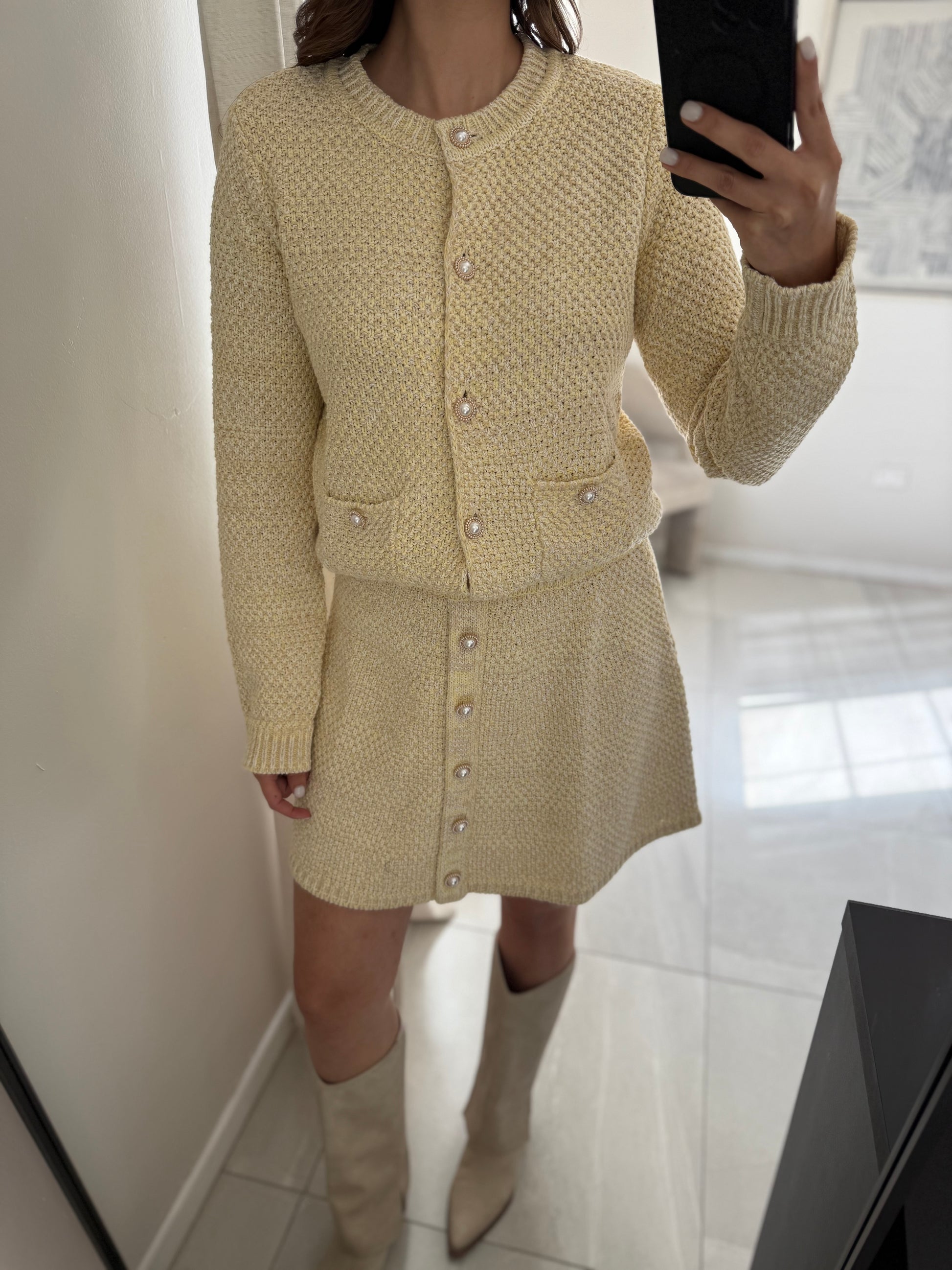 Skirt Set Knit Butter