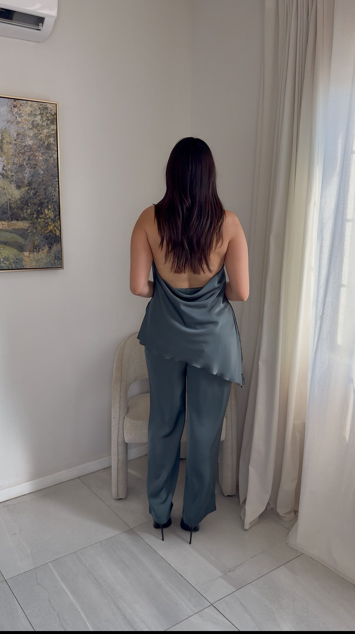 Dark Teal Asymmetric Set