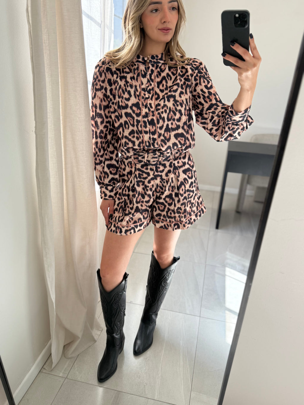 Leopard Short Set