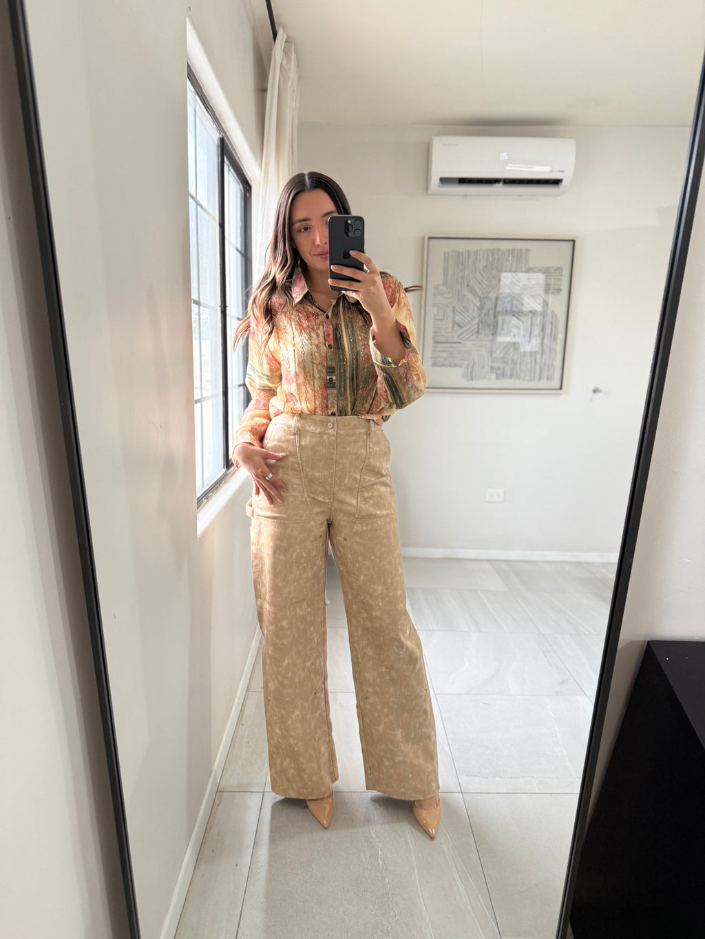 Leather Carpenter Pant