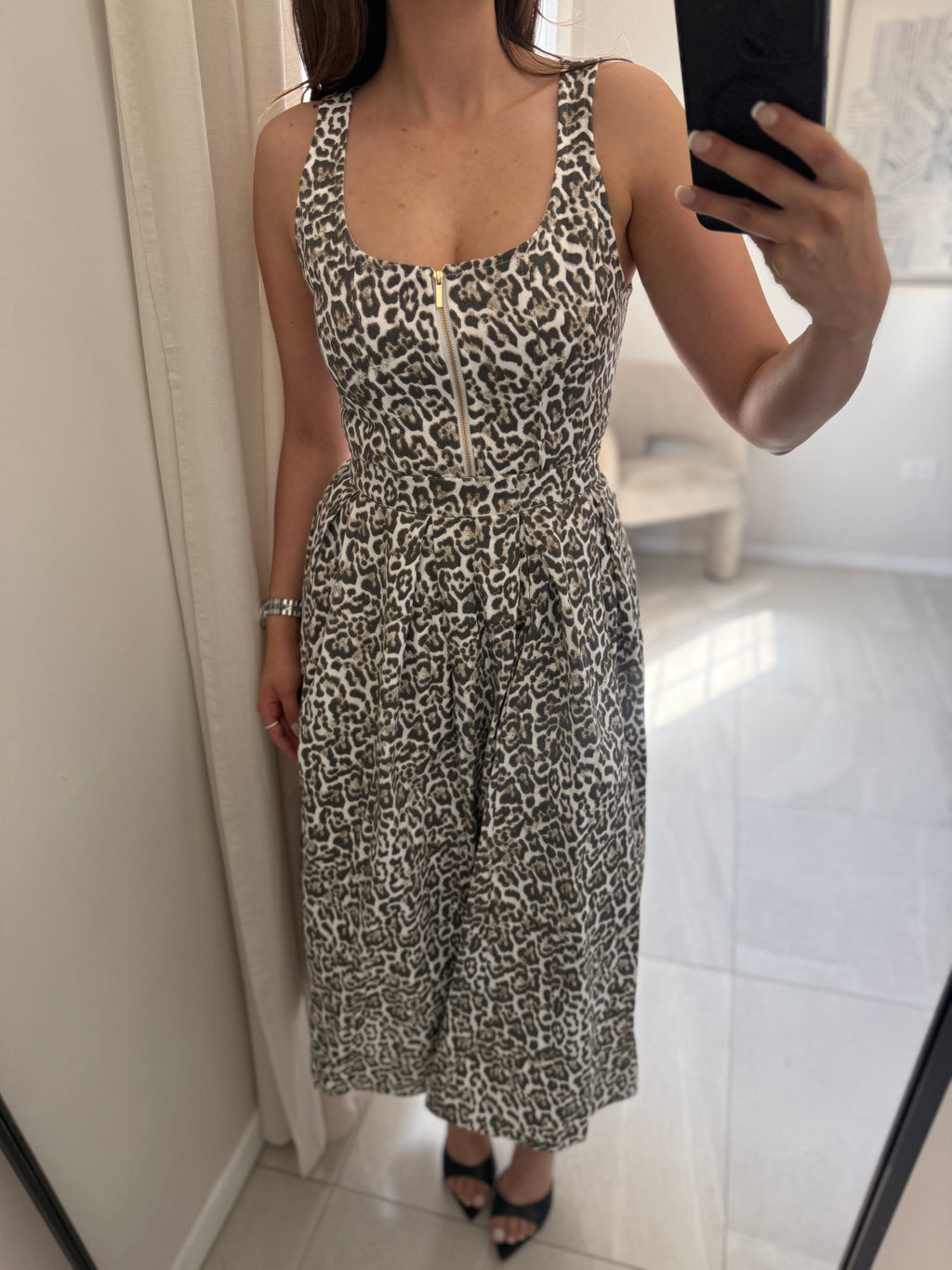 Leopard Midi Skirt Set