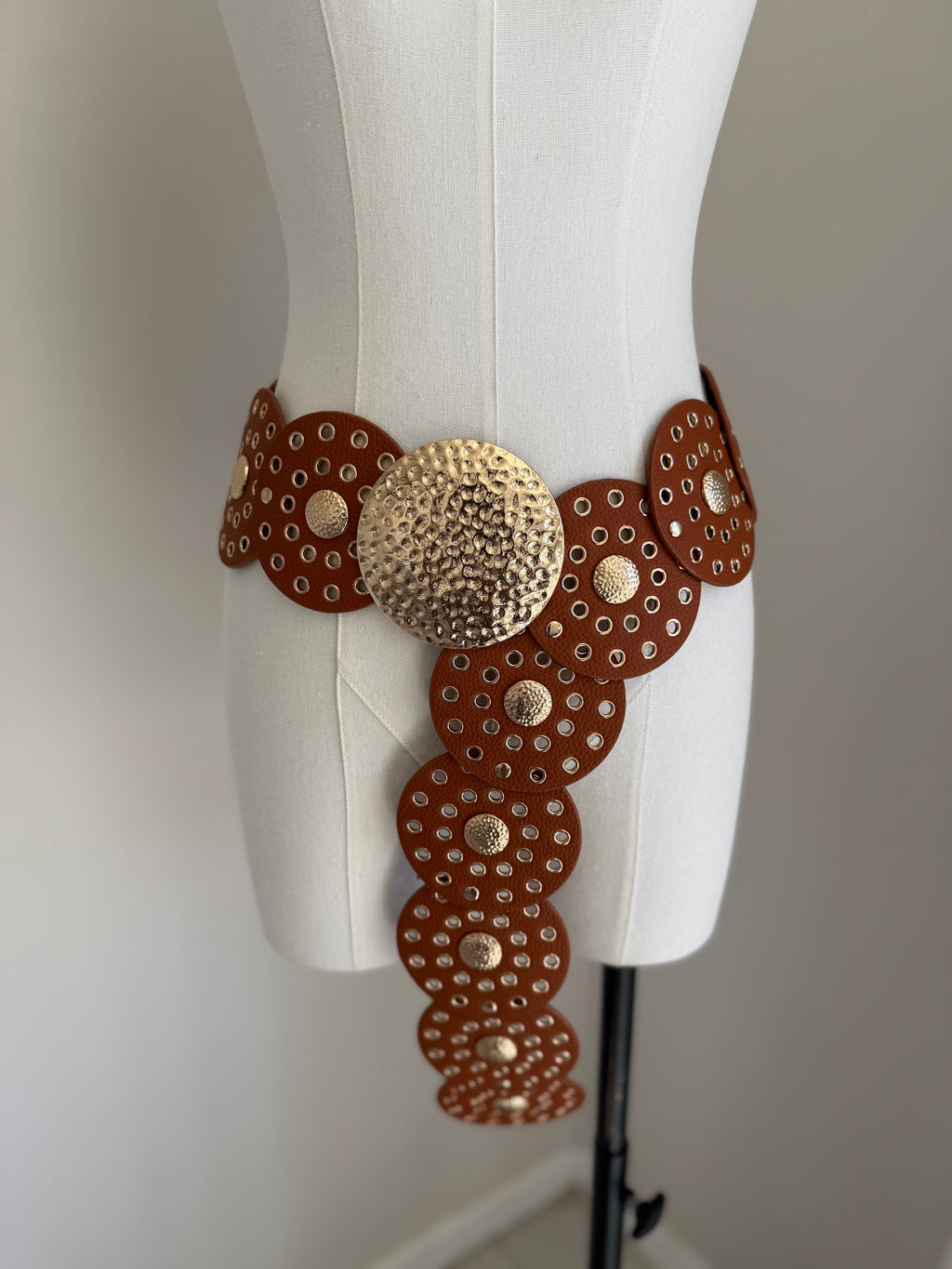 Wide Disc Brown Belt