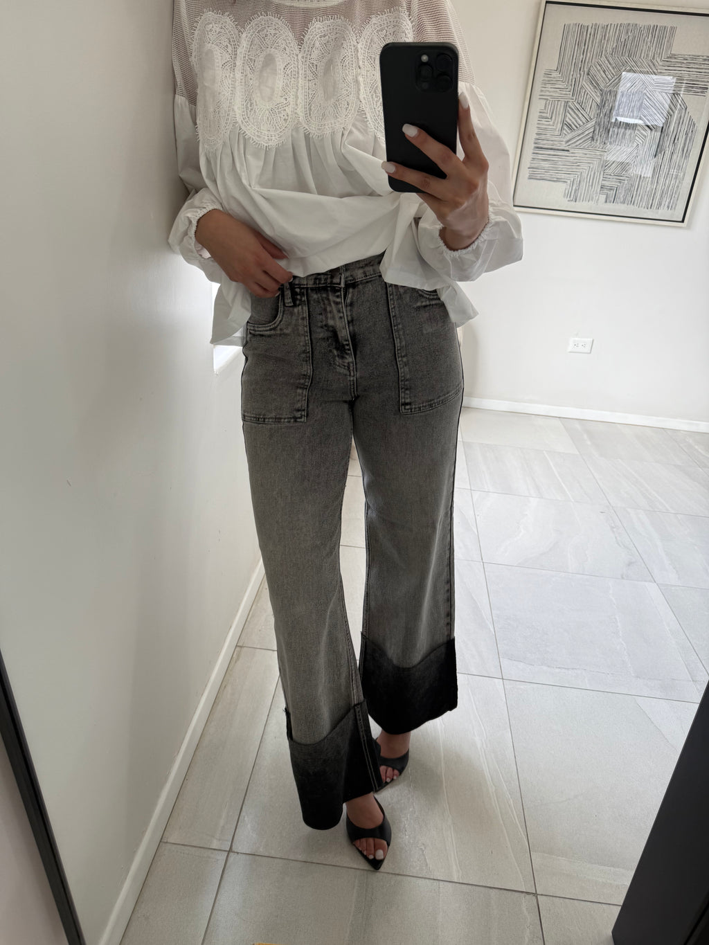 Pantalón Barrel Dark Stone