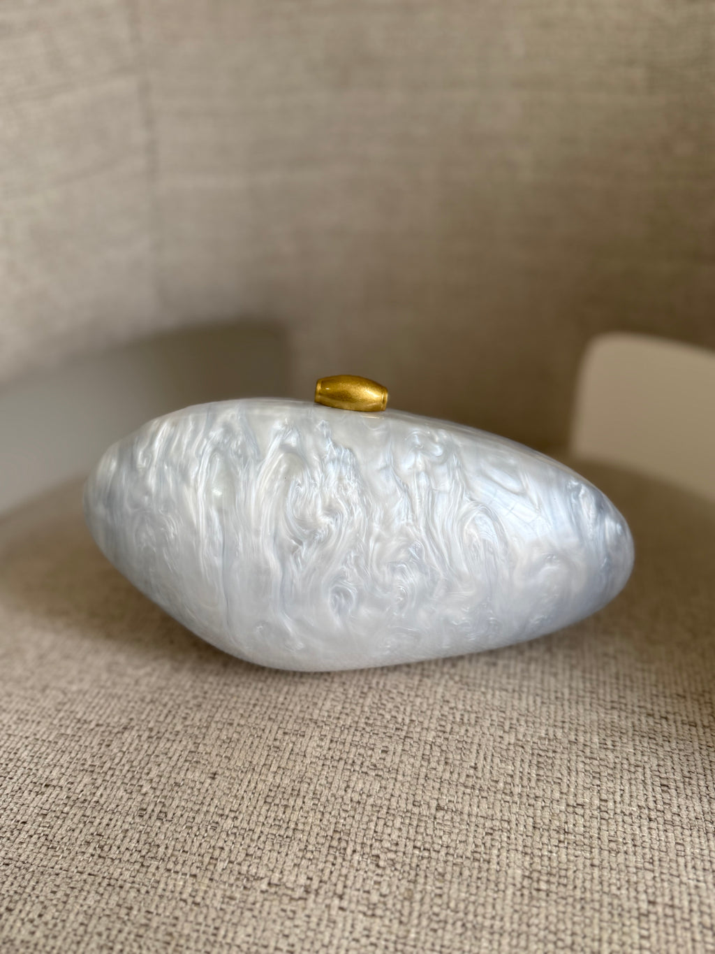 Barbarita Resin Clutch White