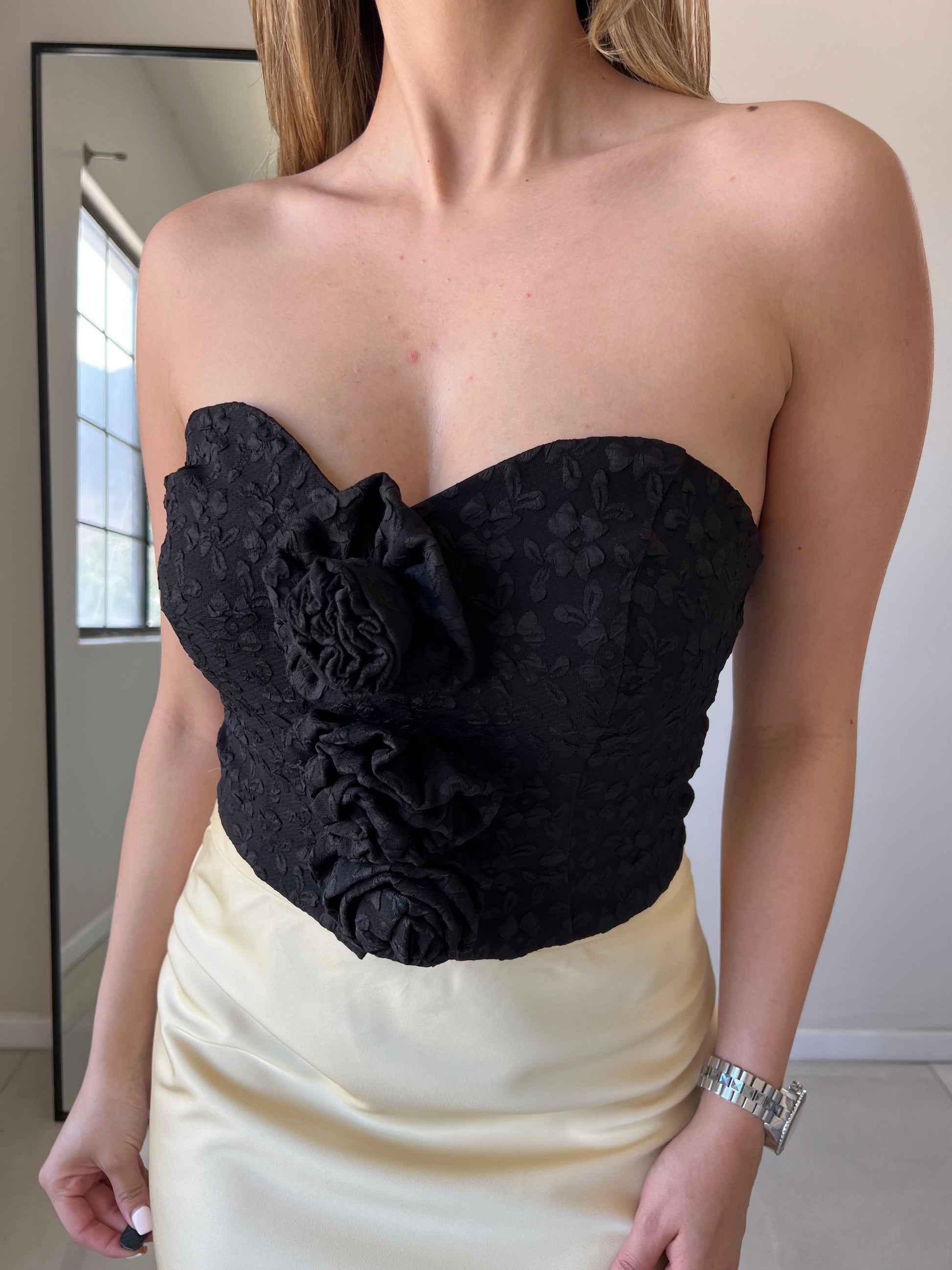 Top Strapless Negro