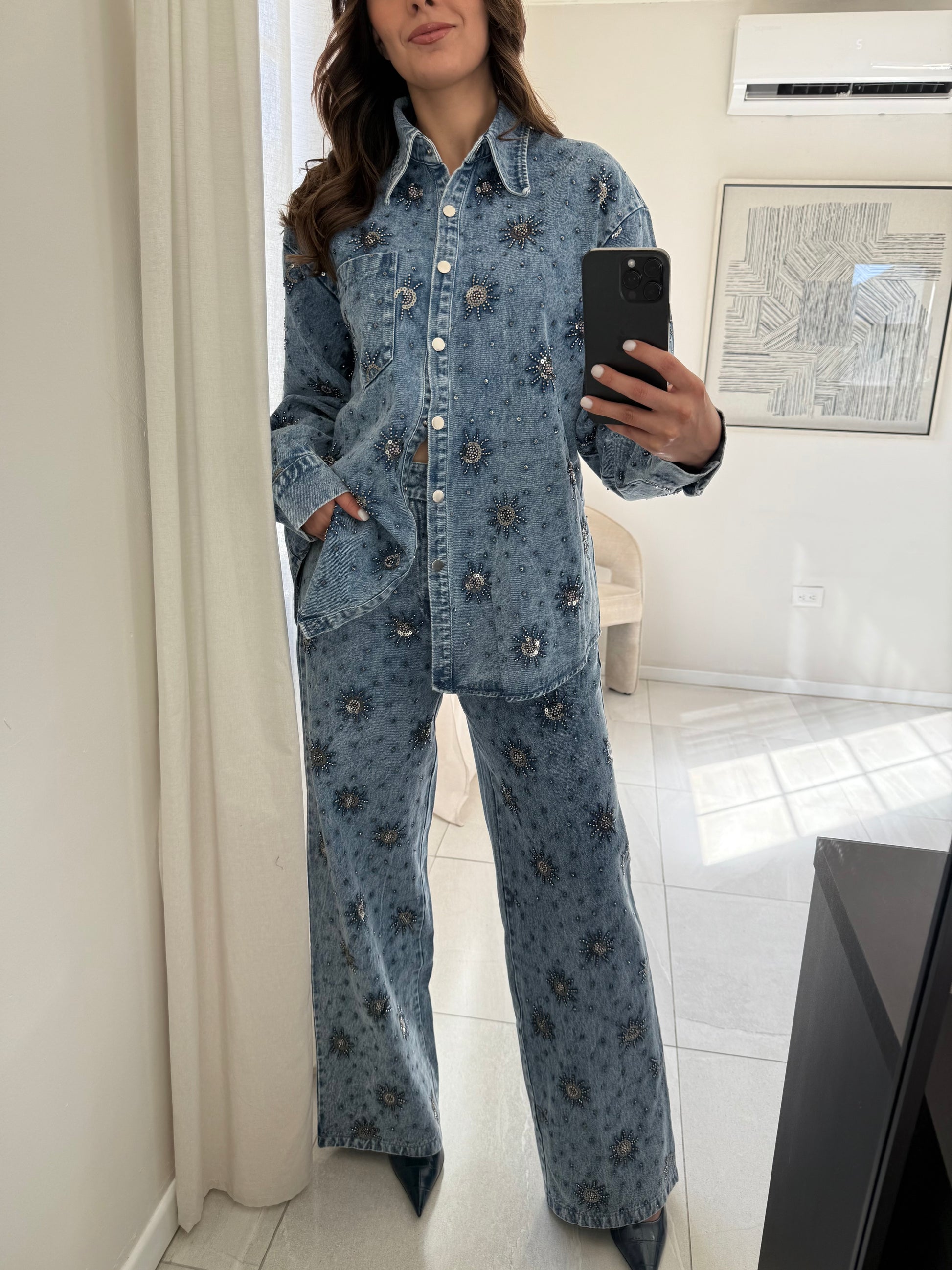 Denim Set Crystals