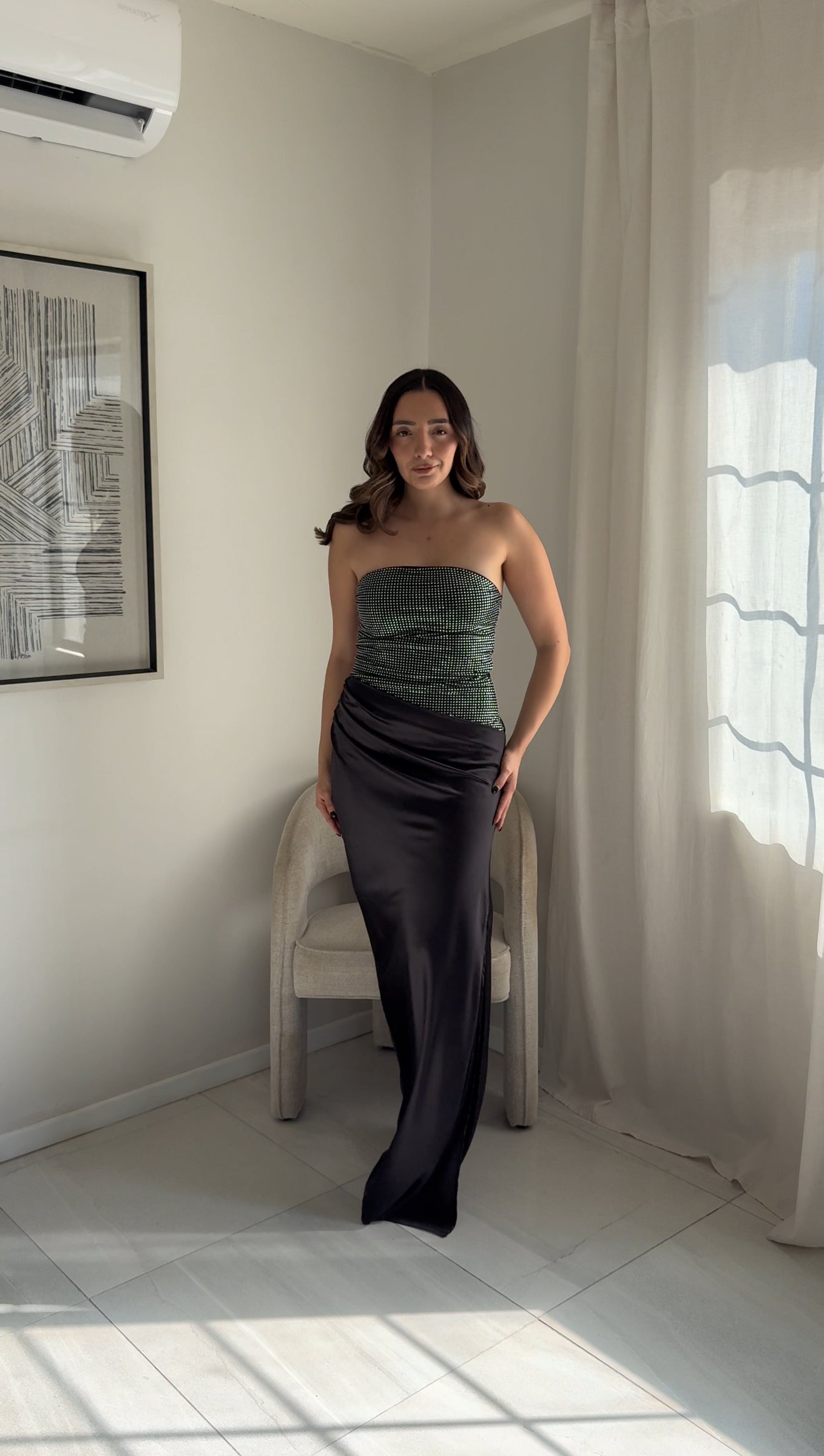 Black Wrap Maxi Dress