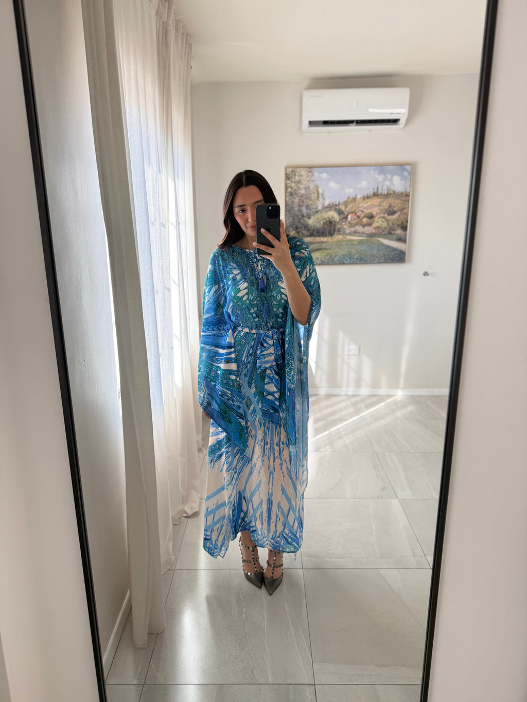 Blue Multi Caftan